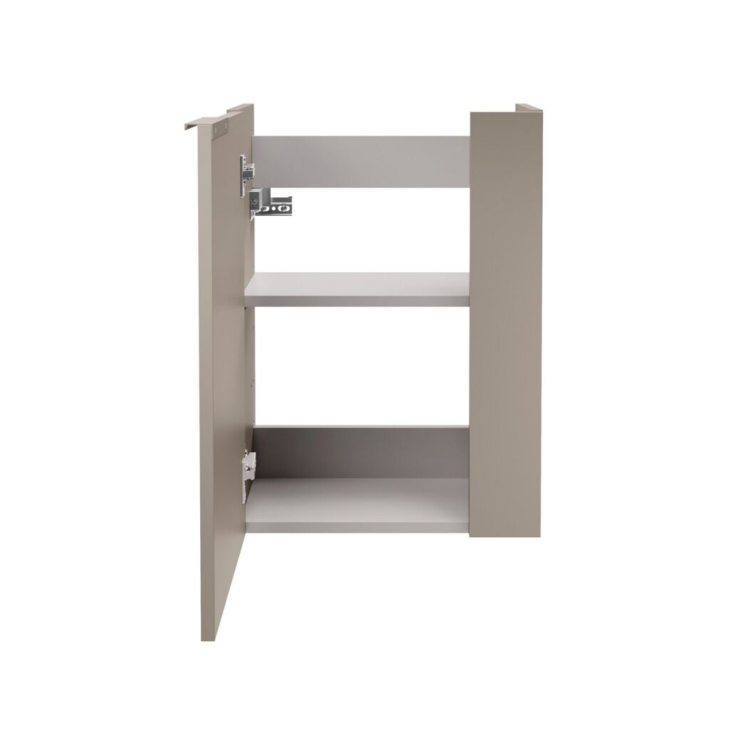 Waschbeckenunterschrank 'SBC' grau matt 44 x 60 x 24,3 cm links