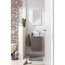 Waschbeckenunterschrank 'SBC' grau matt 44 x 60 x 24,3 cm links