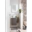Waschbeckenunterschrank 'SBC' grau matt 44 x 60 x 24,3 cm links