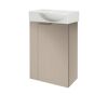 Waschbeckenunterschrank 'SBC' grau matt 44 x 60 x 24 cm rechts