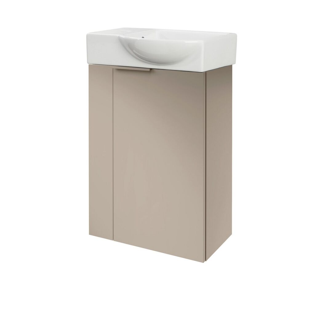 Waschbeckenunterschrank 'SBC' grau matt 44 x 60 x 24 cm rechts