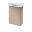Waschbeckenunterschrank 'SBC' grau matt 44 x 60 x 24 cm rechts