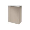 Waschbeckenunterschrank 'SBC' grau matt 44 x 60 x 24 cm rechts