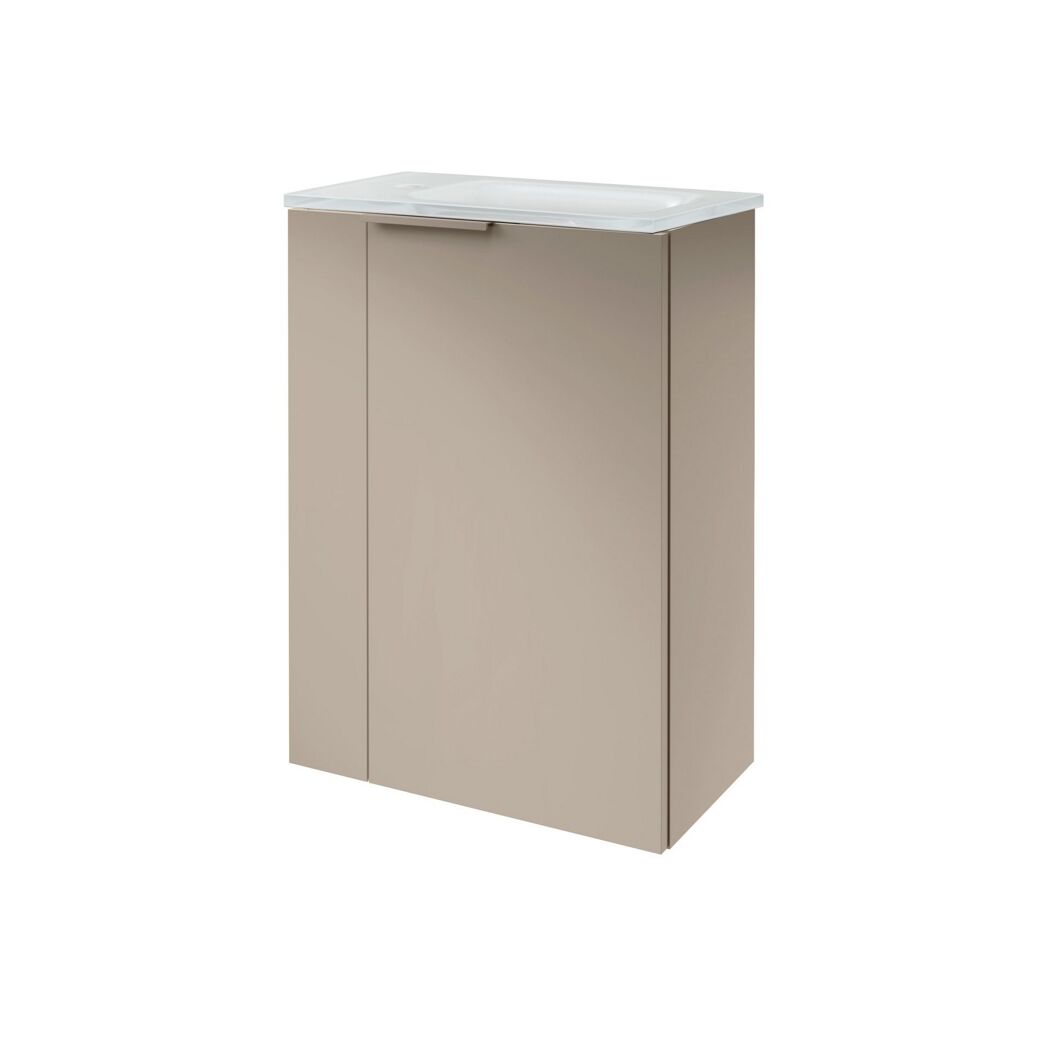 Waschbeckenunterschrank 'SBC' grau matt 44 x 60 x 24 cm rechts