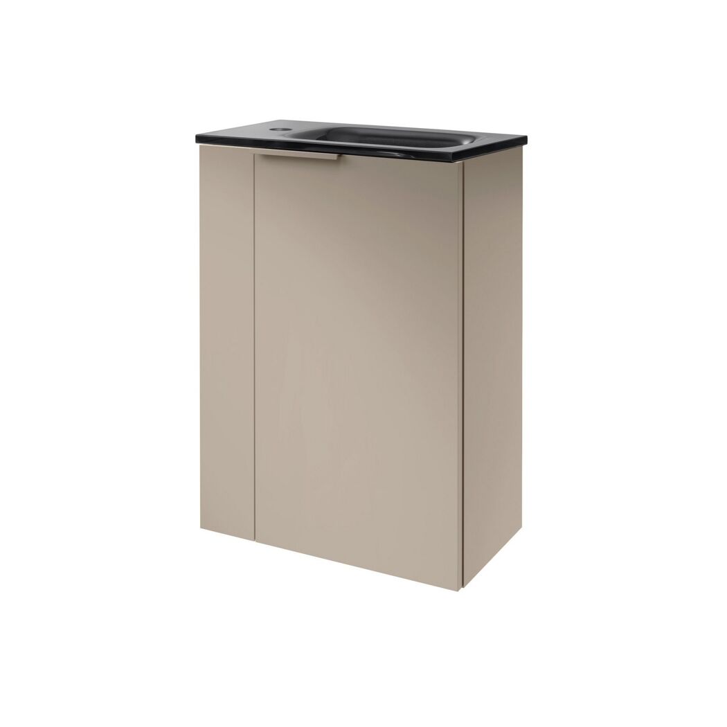 Waschbeckenunterschrank 'SBC' grau matt 44 x 60 x 24 cm rechts