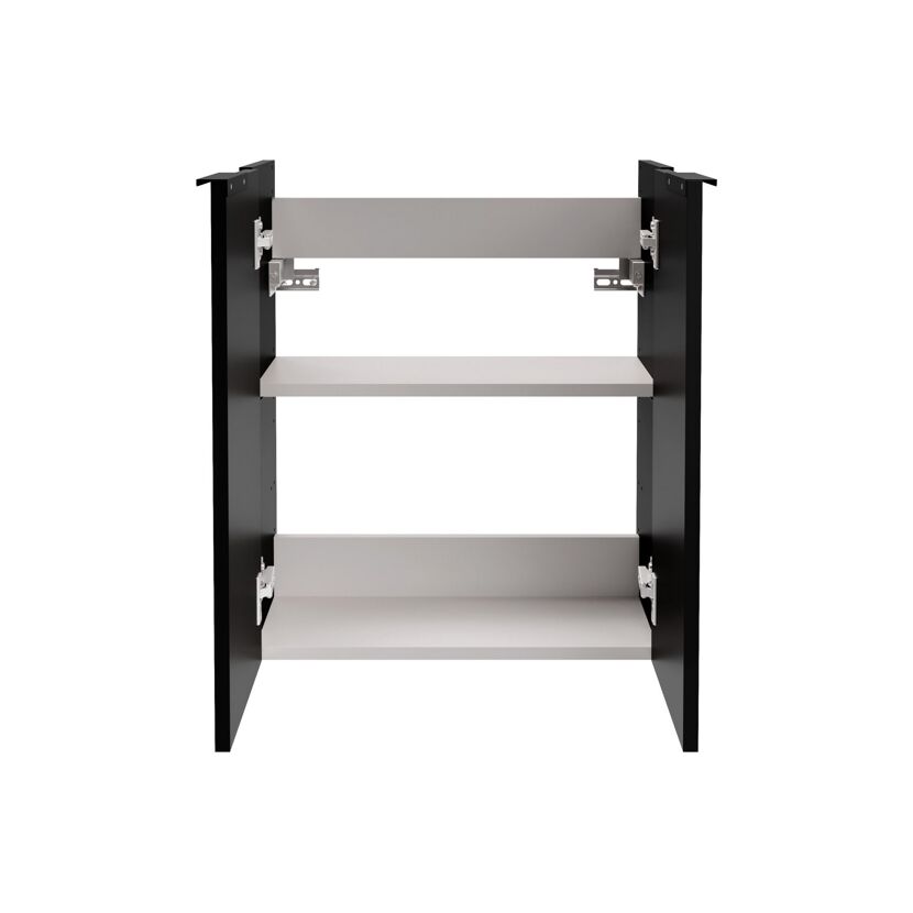 Waschbeckenunterschrank 'SBC' schwarz matt 52 x 60 x 24 cm