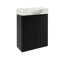 Waschbeckenunterschrank 'SBC' schwarz matt 52 x 60 x 24 cm