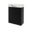 Waschbeckenunterschrank 'SBC' schwarz matt 52 x 60 x 24 cm