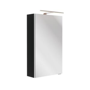 LED-Spiegelschrank 'SBC' schwarz matt 40 x 68 x 15,3 cm links