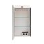 LED-Spiegelschrank 'SBC' schwarz matt 40 x 68 x 15,3 cm links
