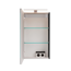 LED-Spiegelschrank 'SBC' schwarz matt 40 x 68 x 15,3 cm links
