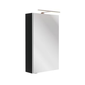 LED-Spiegelschrank 'SBC' schwarz matt 40 x 68 x 15,3 cm rechts