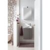 LED-Spiegelschrank 'SBC' grau 40 x 68 x 15,3 cm links