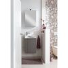 LED-Spiegelschrank 'SBC' grau 40 x 68 x 15,3 cm links