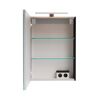 LED-Spiegelschrank 'SBC' schwarz matt 50 x 68 x 15,3 cm links