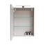 LED-Spiegelschrank 'SBC' grau 50 x 68 x 15,3 cm links