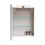 LED-Spiegelschrank 'SBC' grau 50 x 68 x 15,3 cm links