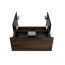 Waschbecken mit Unterschrank 'B.Paris' schwarz matt 70,5 x 49,8 x 46,5 cm