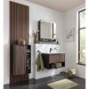 Waschbecken mit Unterschrank 'B.Paris' schwarz matt 70,5 x 49,8 x 46,5 cm