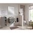 Modernes Badezimmer mit grauen Badmöbeln