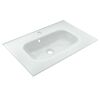 Waschbecken mit Unterschrank 'B.Paris' grau matt 70,5 x 49,8 x 46,5 cm