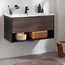 Waschbecken mit Unterschrank 'B.Paris' schwarz matt 90,5 x 49,8 x 46,5 cm