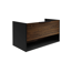Waschbecken mit Unterschrank 'B.Paris' schwarz matt 90,5 x 49,8 x 46,5 cm