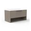 Waschbecken mit Unterschrank 'B.Paris' grau matt 90,5 x 49,8 x 46,5 cm