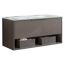 Waschbecken mit Unterschrank 'B.Paris' grau matt 90,5 x 49,8 x 46,5 cm