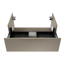 Waschbecken mit Unterschrank 'B.Paris' grau matt 90,5 x 49,8 x 46,5 cm