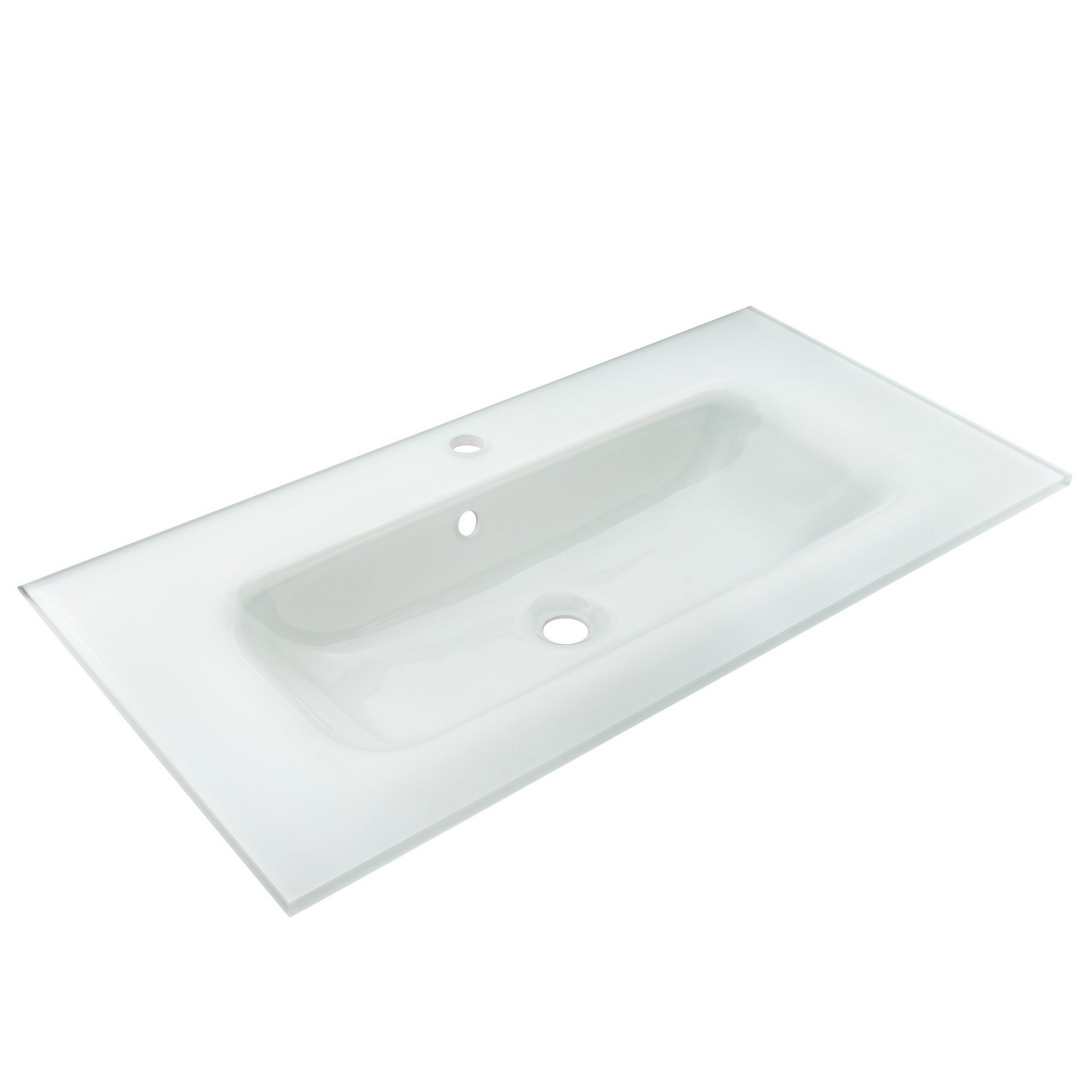 Waschbecken mit Unterschrank 'B.Paris' grau matt 90,5 x 49,8 x 46,5 cm