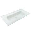 Waschbecken mit Unterschrank 'B.Paris' grau matt 90,5 x 49,8 x 46,5 cm