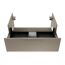 Waschbecken mit Unterschrank 'B.Paris' grau matt 90,5 x 49,8 x 46,5 cm