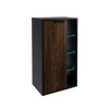 Midischrank 'B.Paris' schwarz matt 47 x 84,2 x 32 cm