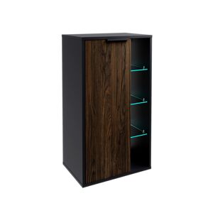 Unterschrank 'B.Paris' schwarz matt 47 x 84,2 x 32 cm