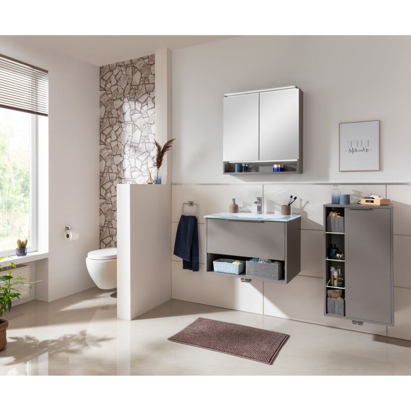 Midischrank 'B.Paris' grau 47 x 84,2 x 32 cm