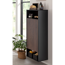 Midischrank 'B.Paris' schwarz matt 40,2 x 125,7 x 32 cm