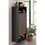 Midischrank 'B.Paris' schwarz matt 40,2 x 125,7 x 32 cm