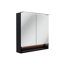 LED-Spiegelschrank 'B.Paris' schwarz matt 70 x 71,8 x 15,6 cm