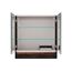 LED-Spiegelschrank 'B.Paris' schwarz matt 70 x 71,8 x 15,6 cm