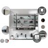 LED-Spiegelschrank 'B.Paris' schwarz matt 70 x 71,8 x 15,6 cm
