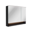 LED-Spiegelschrank 'B.Paris' schwarz matt 90 x 71,8 x 15,6 cm