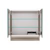 LED-Spiegelschrank 'B.Paris' grau 70 x 71,8 x 15,6 cm