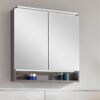 LED-Spiegelschrank 'B.Paris' grau 70 x 71,8 x 15,6 cm