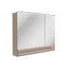 LED-Spiegelschrank 'B.Paris' grau 90 x 71,8 x 15,6 cm
