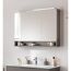 LED-Spiegelschrank 'B.Paris' grau 90 x 71,8 x 15,6 cm
