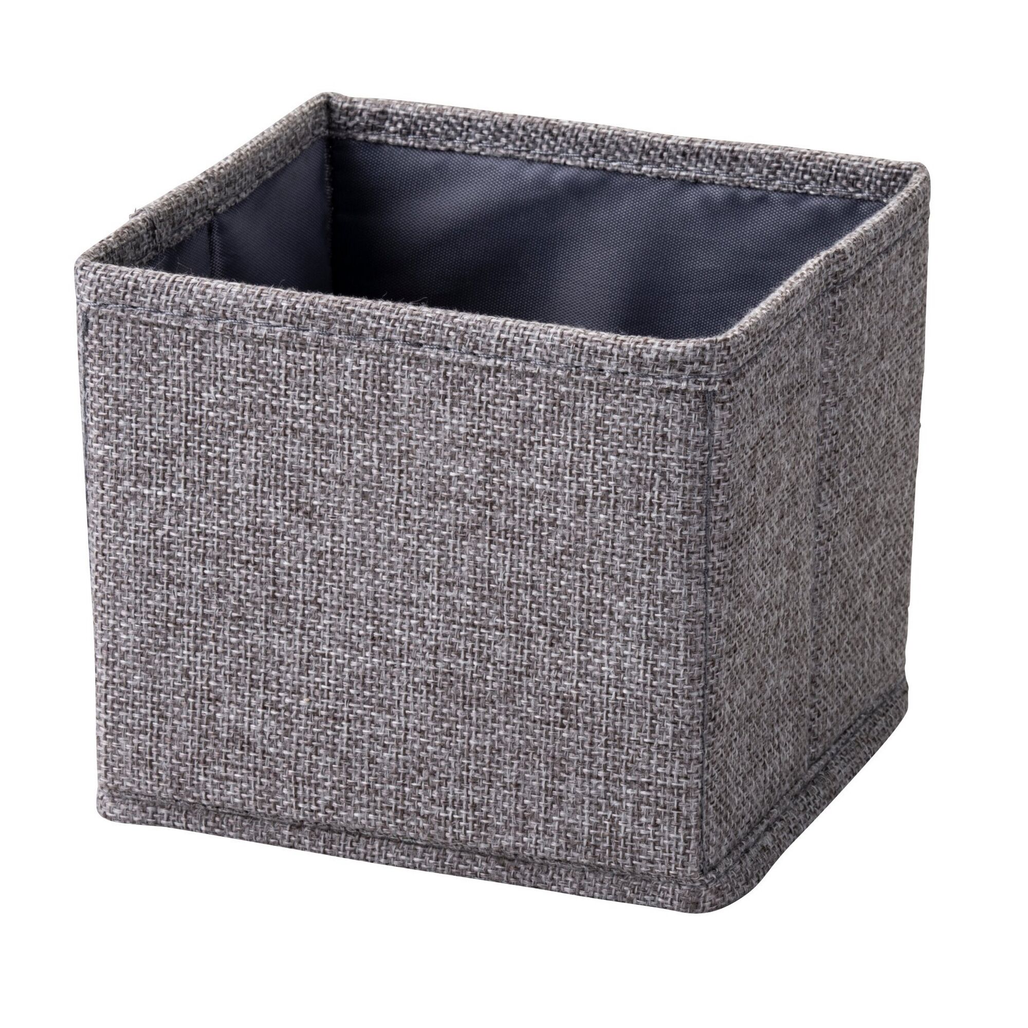 Grauer Stoffkorb