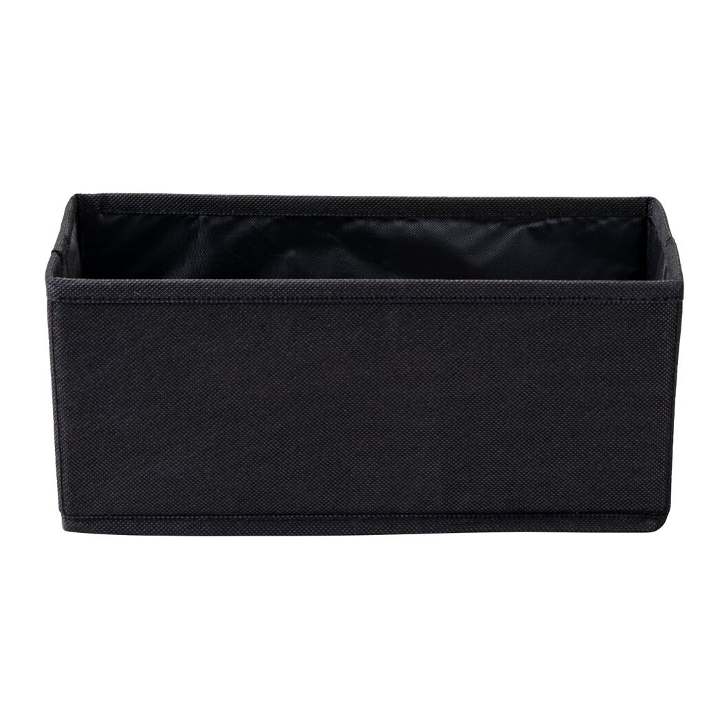 Aufbewahrungskorb schwarz 28 x 13 cm