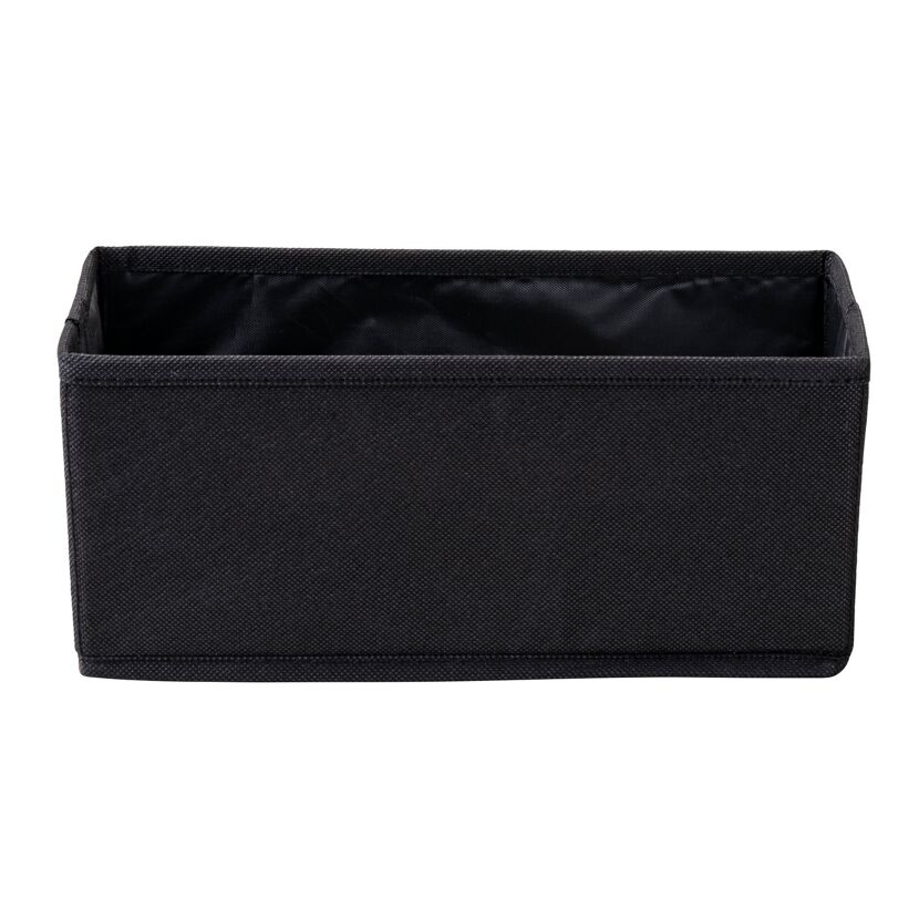 Aufbewahrungskorb schwarz 28 x 13 cm