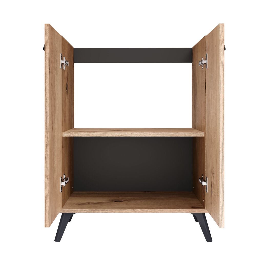 Waschtischunterschrank 'Nova' eichefarben 41 x 81 x 38,5 cm